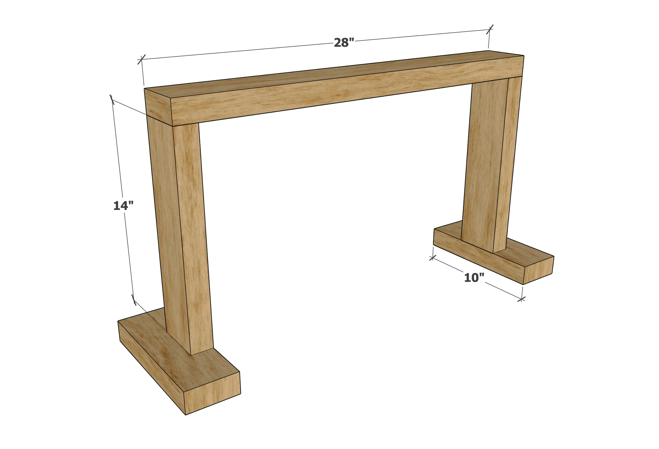 Seed Starter Light Stand dimension diagram 1
