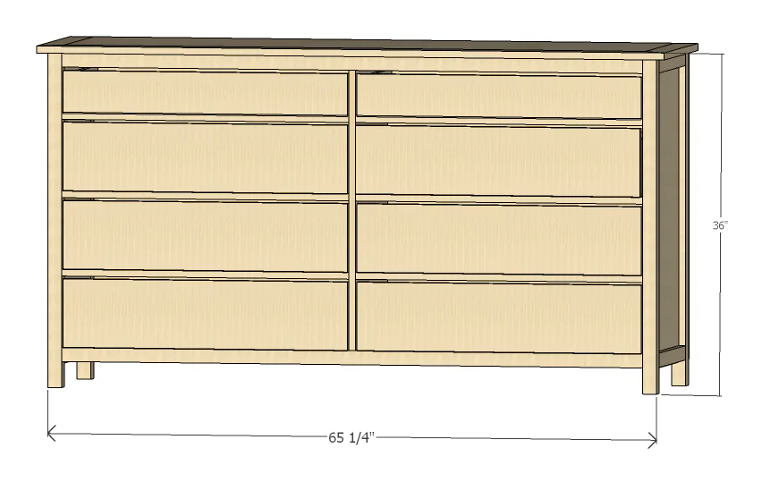 Shaker style dresser