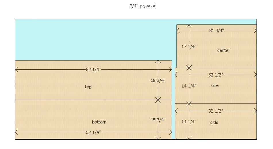 Shaker style dresser, step 1
