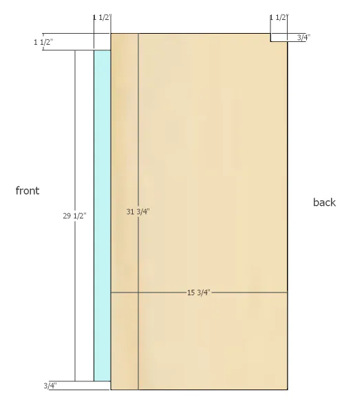 Shaker style dresser, step 10