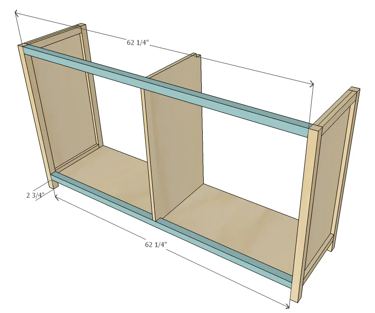 Shaker style dresser, step 12