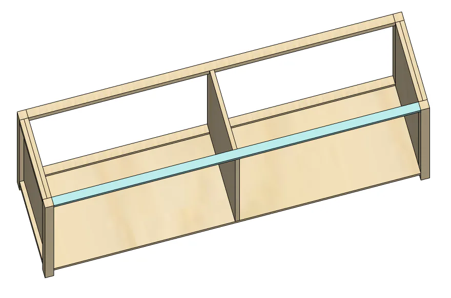 Shaker style dresser, step 13