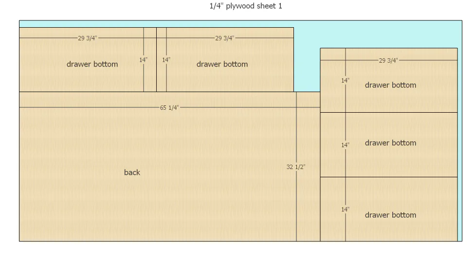 Shaker style dresser, step 3