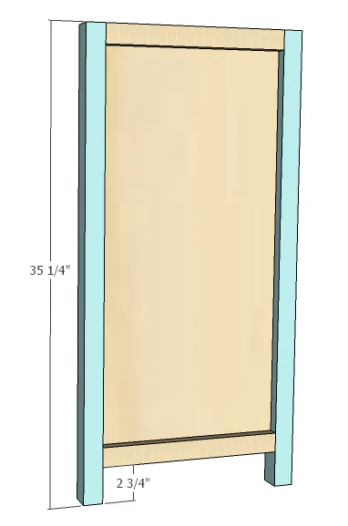 Shaker style dresser, step 6