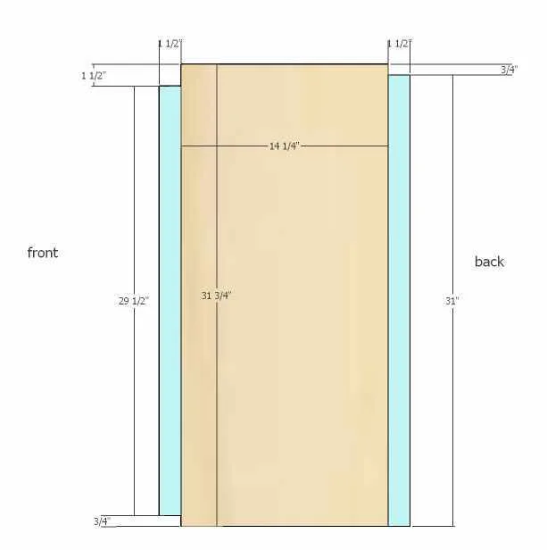 Shaker style dresser, step 9