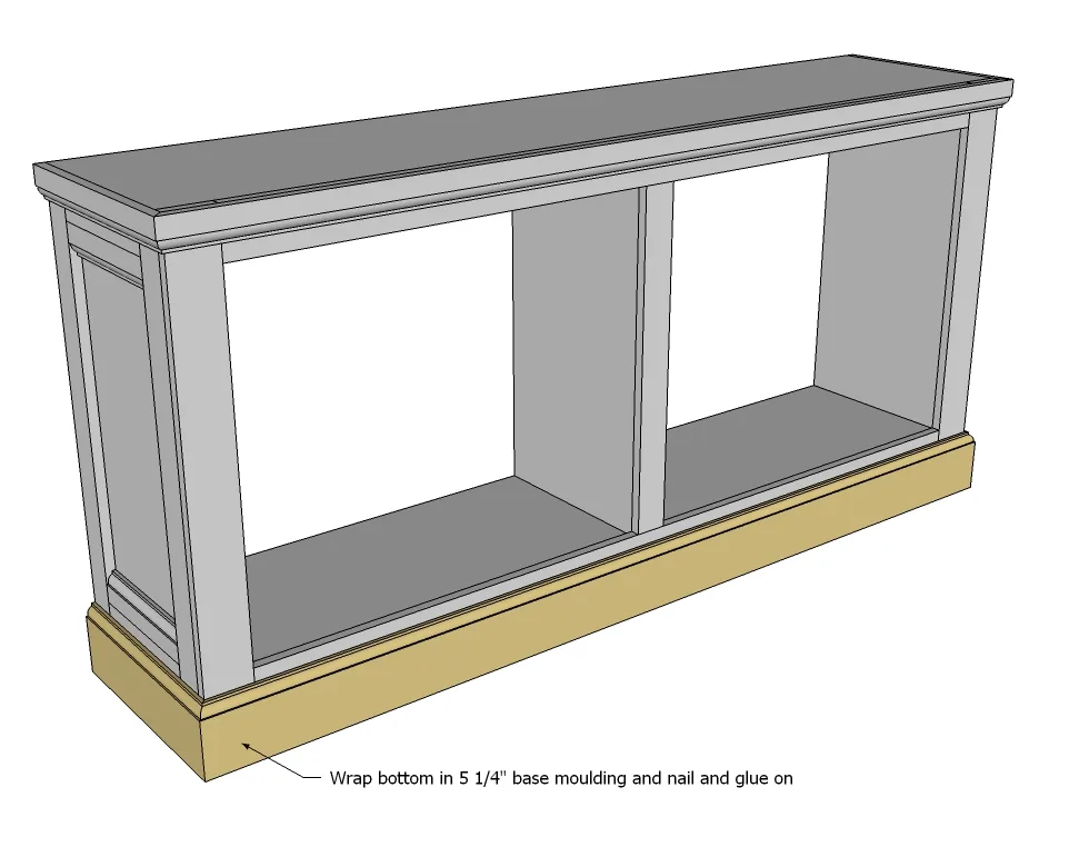 Shanty Sideboard, step 5