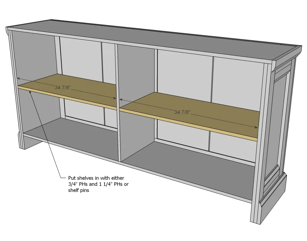 Shanty Sideboard, step 7