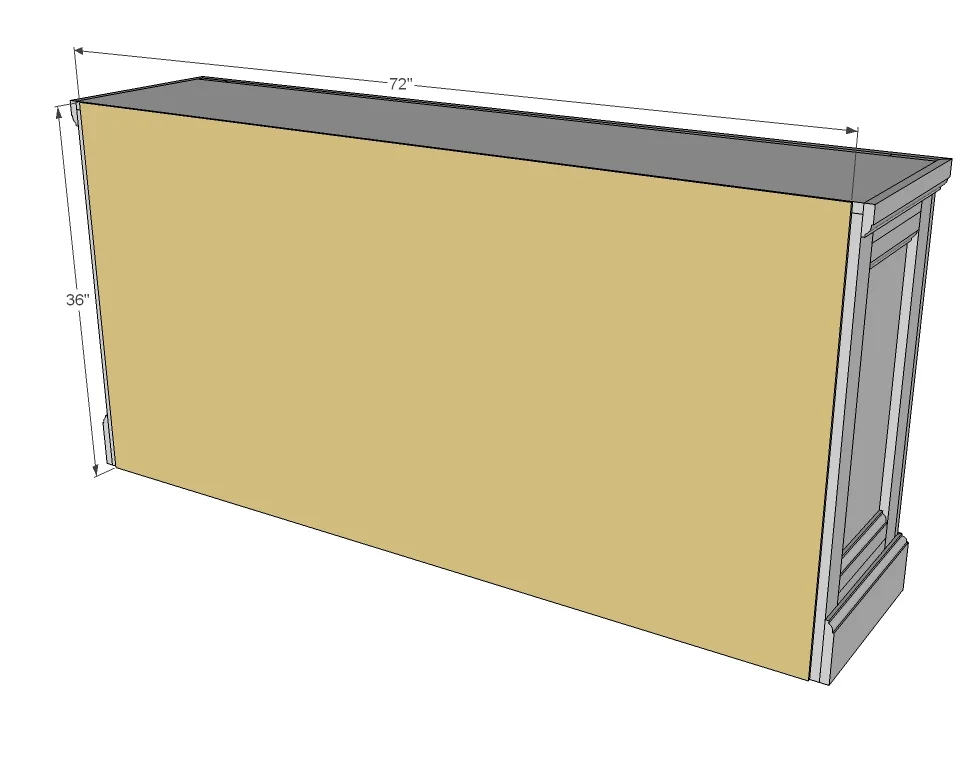 Shanty Sideboard, step 8