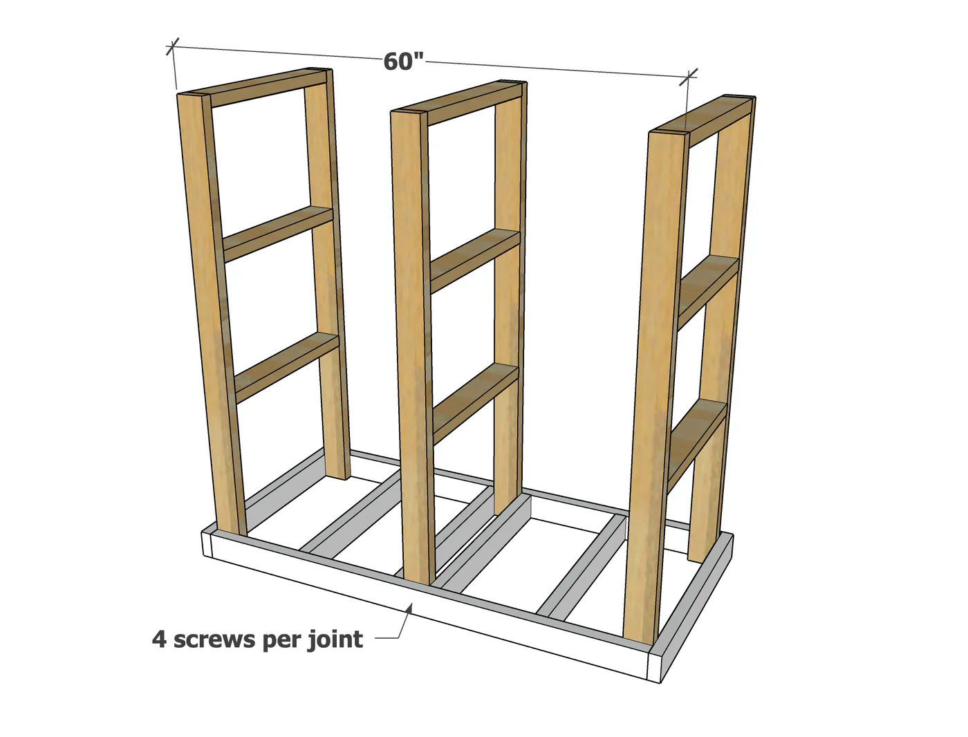 Simple to Build Rolling Wood Cart, step 3