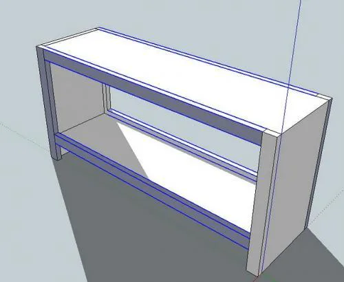Simple End of Bed Storage Bench, step 3