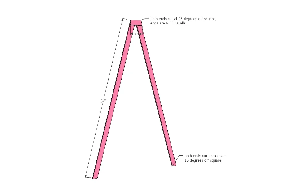 Simple Leaning Easel, step 1