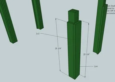 A Simple Modern Desk, step 2