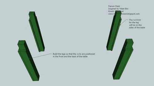 A Simple Modern Desk, step 3