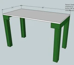 A Simple Modern Desk, step 7