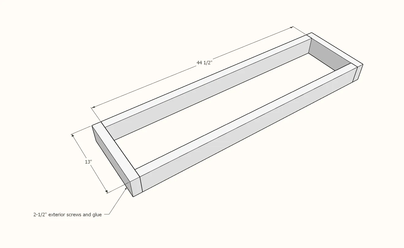 Simple Outdoor Dining Bench, step 1