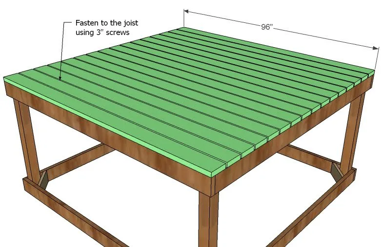 Simple Playhouse Deck, step 5
