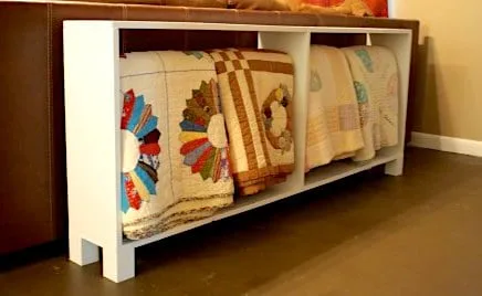 Simple Quilt Rack Console Table