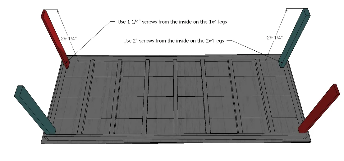 Simple Rustic Table, step 4