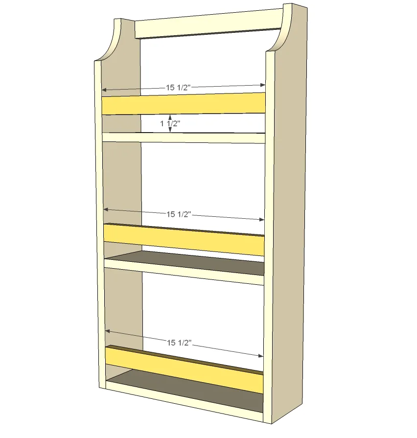 Simple Wall Shelf for Books or Magazines, step 3