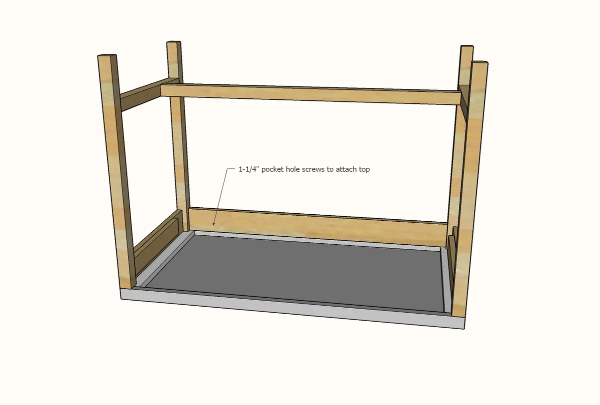Simple Writing Desk with Drawer, step 6