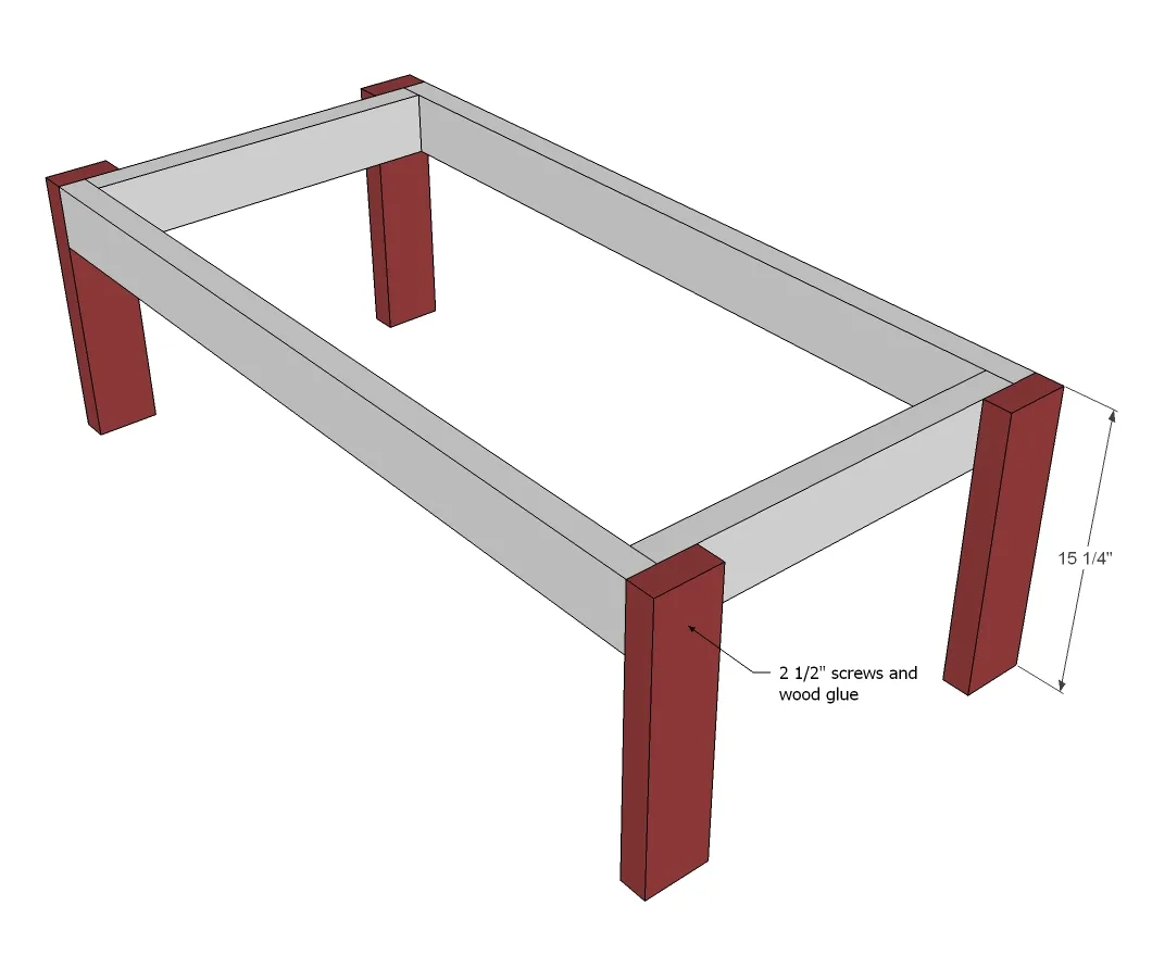 Simplest Adirondack Outdoor Coffee Table, step 2
