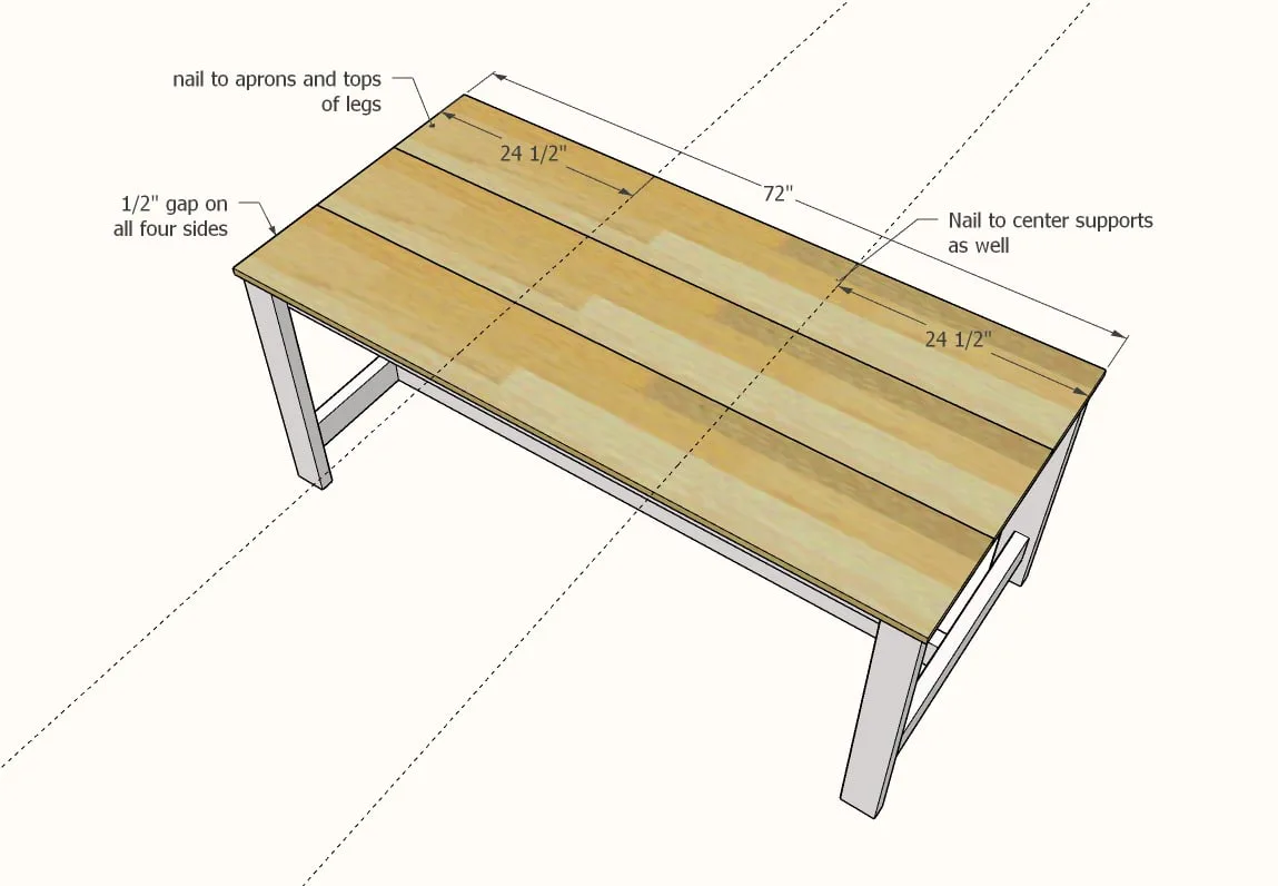 Simplest Farm Table, step 4