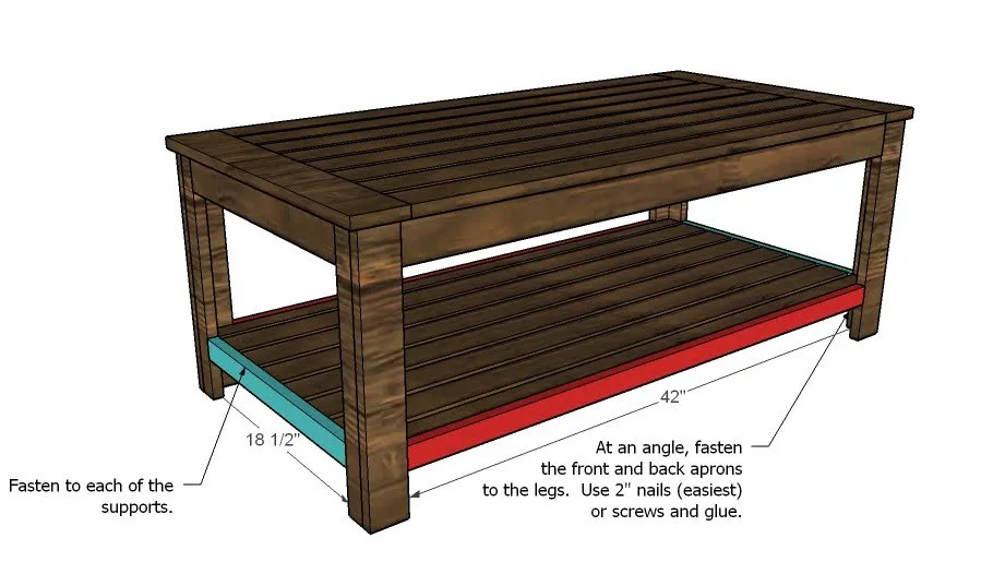 Slatted Outdoor Coffee Table, step 9
