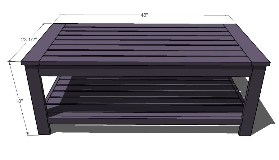 Slatted Outdoor Coffee Table, step 1
