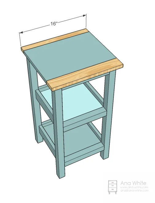 Small Bath Storage Tower Built with 2x2s and 1x Boards, step 7