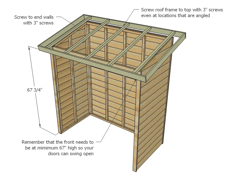 Small Cedar Shed, step 9