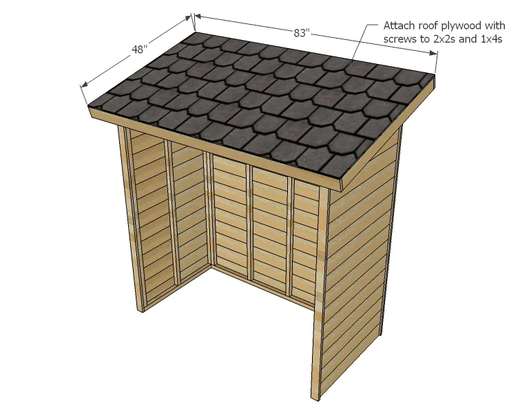 Small Cedar Shed, step 10