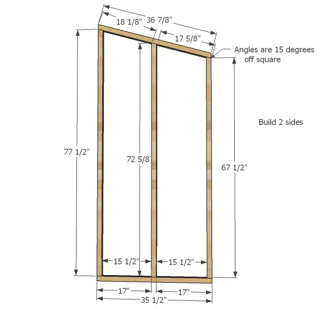 Small Cedar Shed, step 3