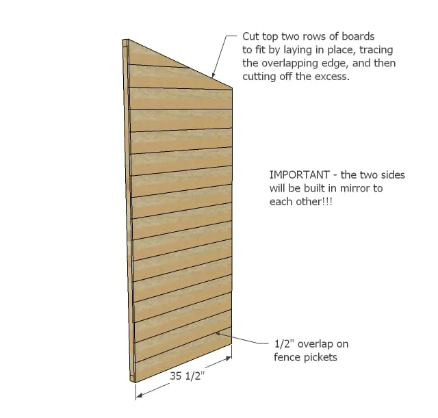 Small Cedar Shed, step 4