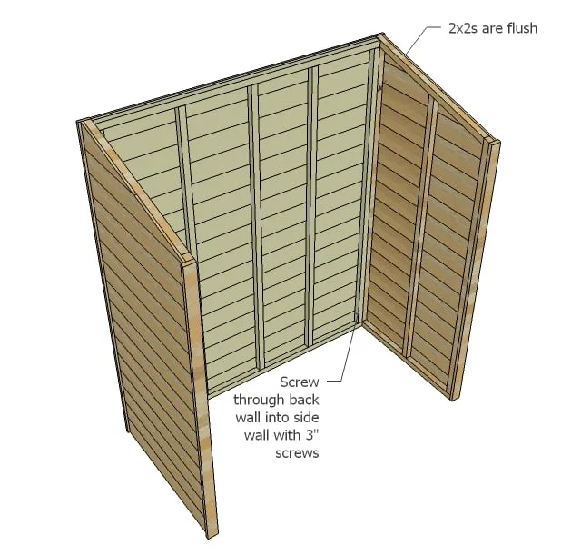 Small Cedar Shed, step 6