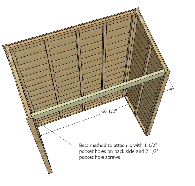 Small Cedar Shed, step 7