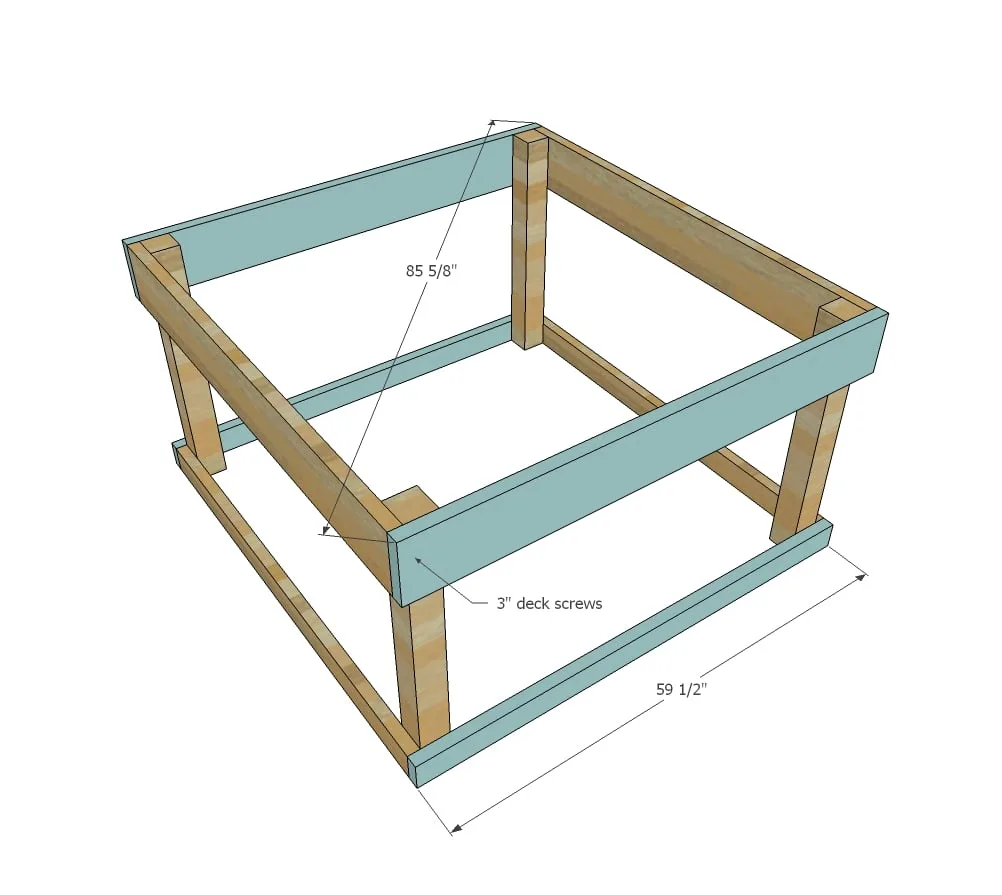 Small Chicken Coop with Planter, Clean Out Tray and Nesting Box, step 2