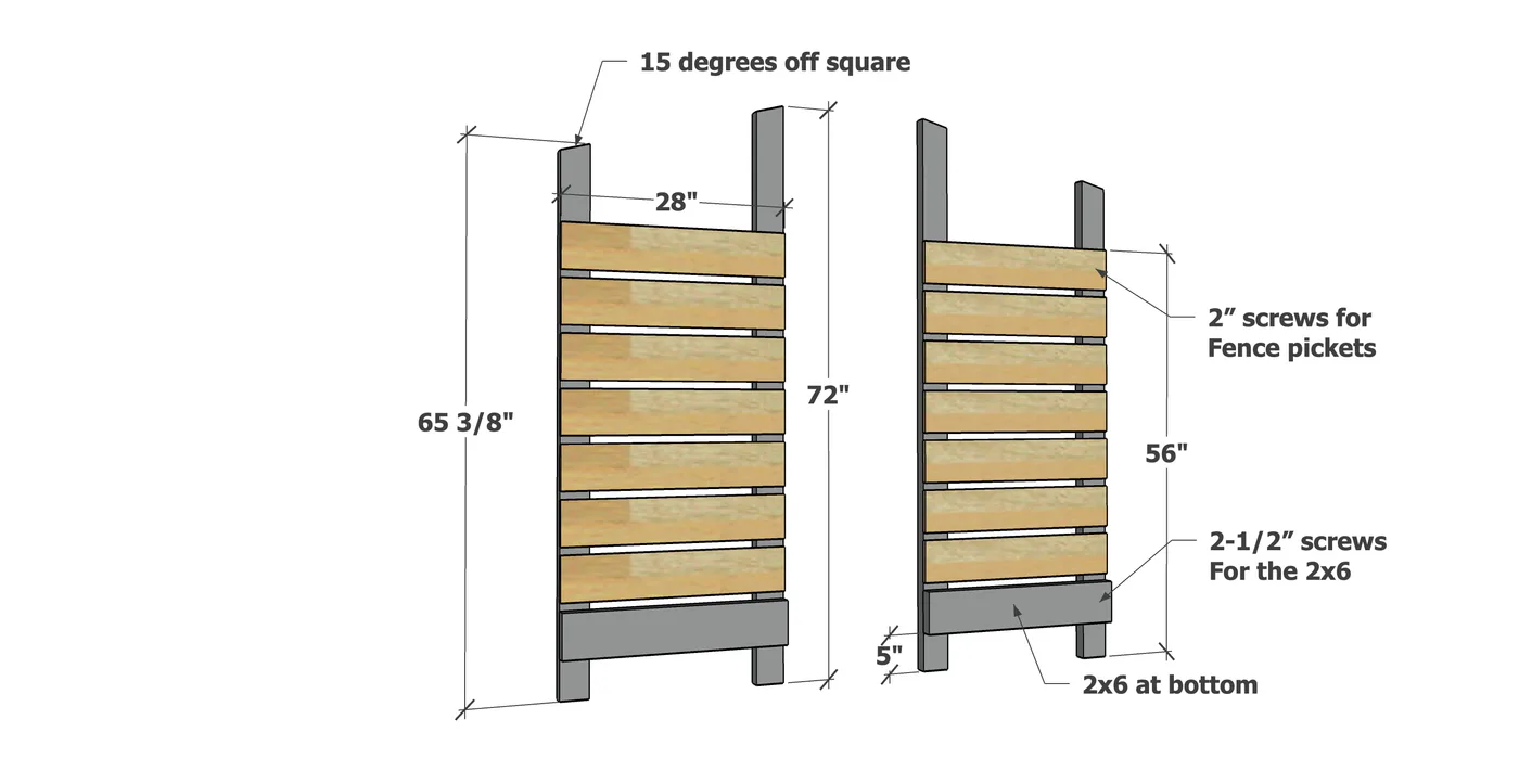 Small Firewood Shed, step 1
