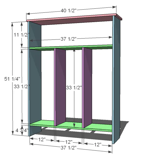 Small Locker Cabinet, step 1