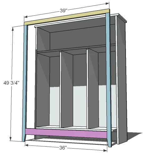 Small Locker Cabinet, step 3