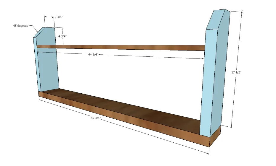 Small Pallet Inspired Coat Rack with Shelves, step 1