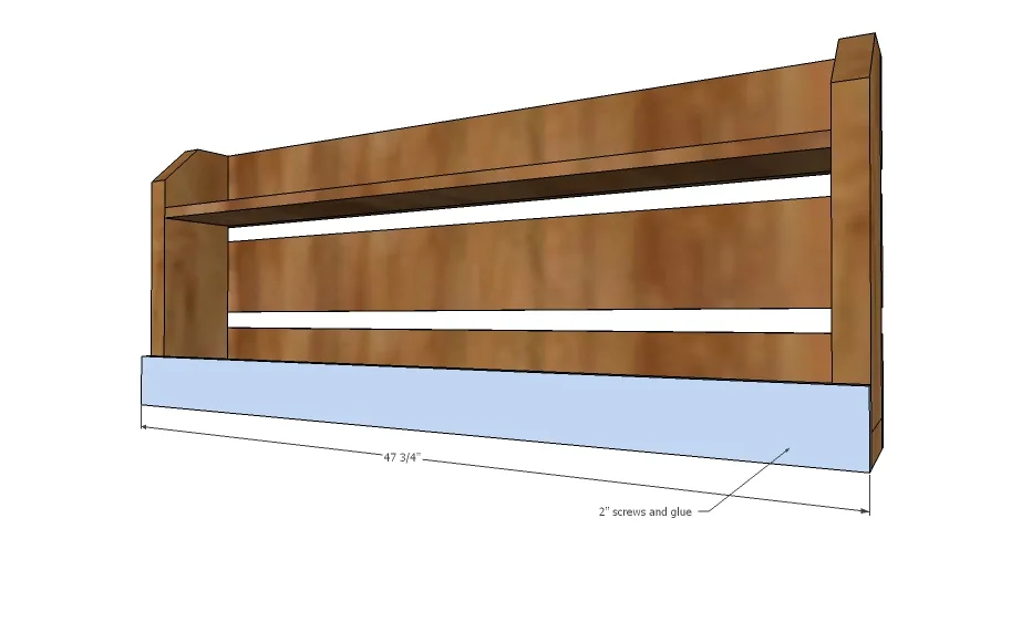 Small Pallet Inspired Coat Rack with Shelves, step 3