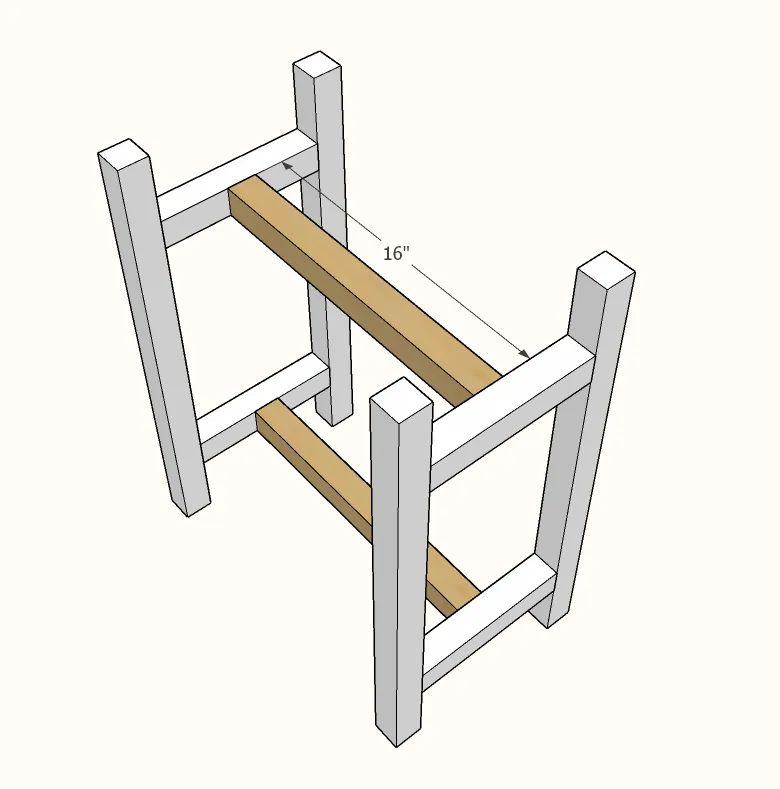 Small Raised Planter Stands, step 2