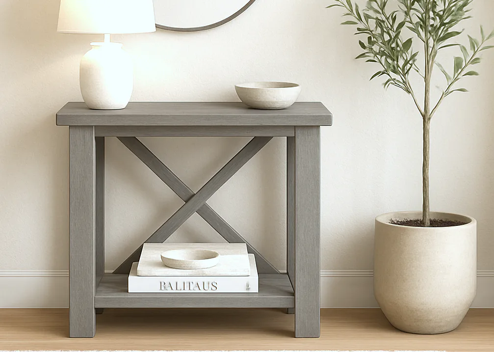 Small Rustic X Console