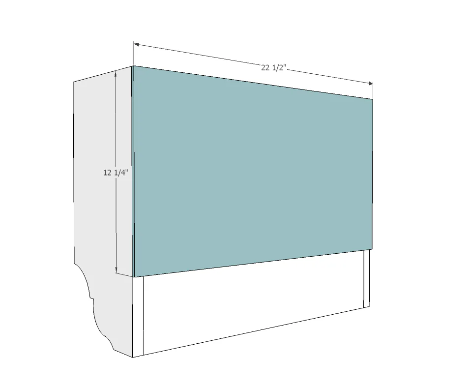 Small Wall Shelf with Hooks, step 5