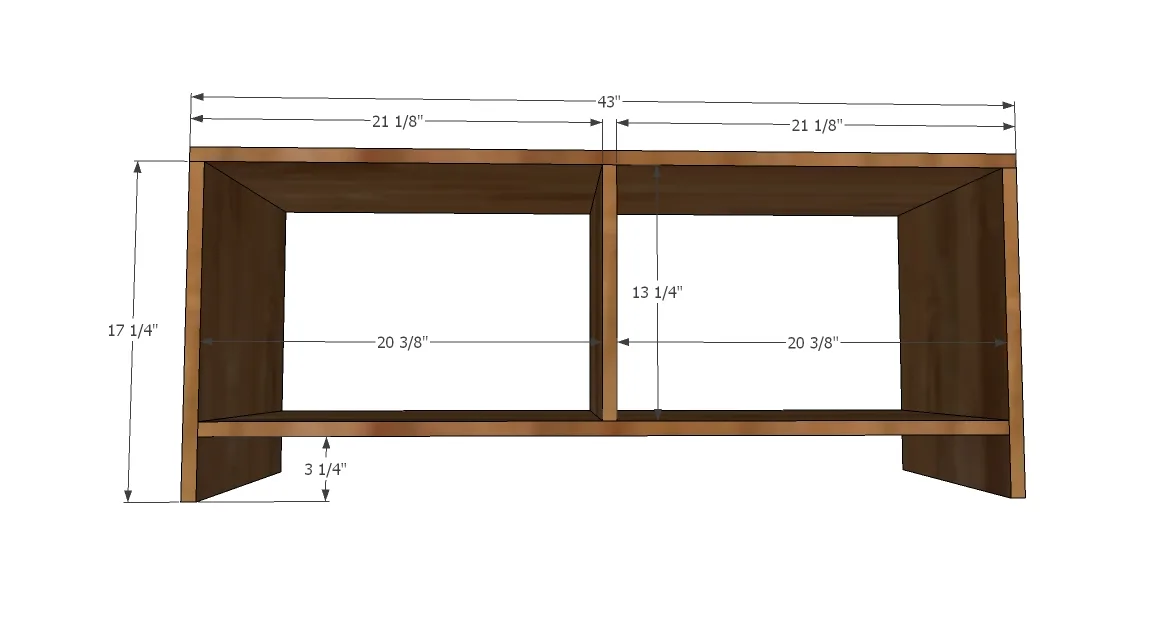 Smith Media Wall: Center Console, step 1