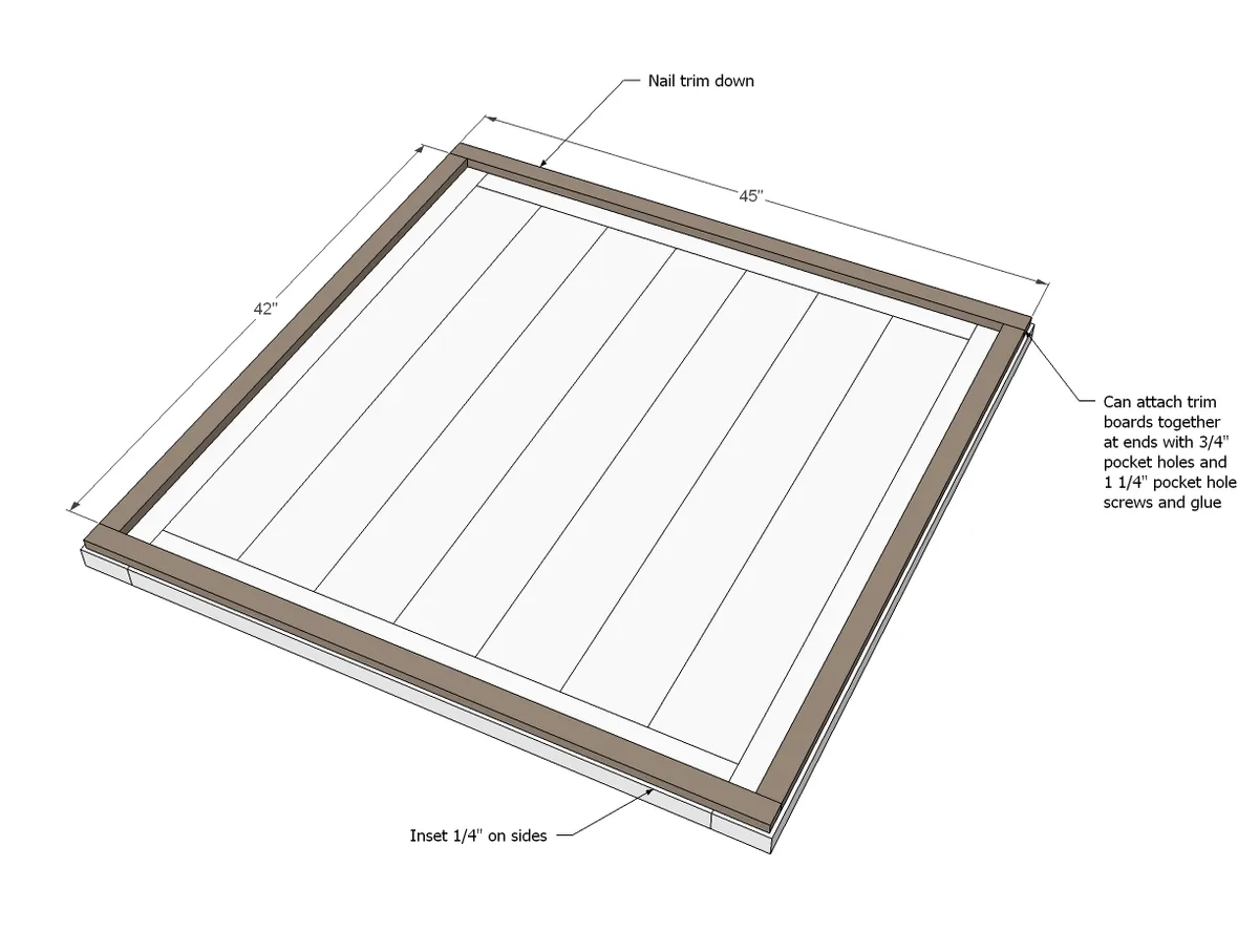 Square Farmhouse Pedestal Table, step 14