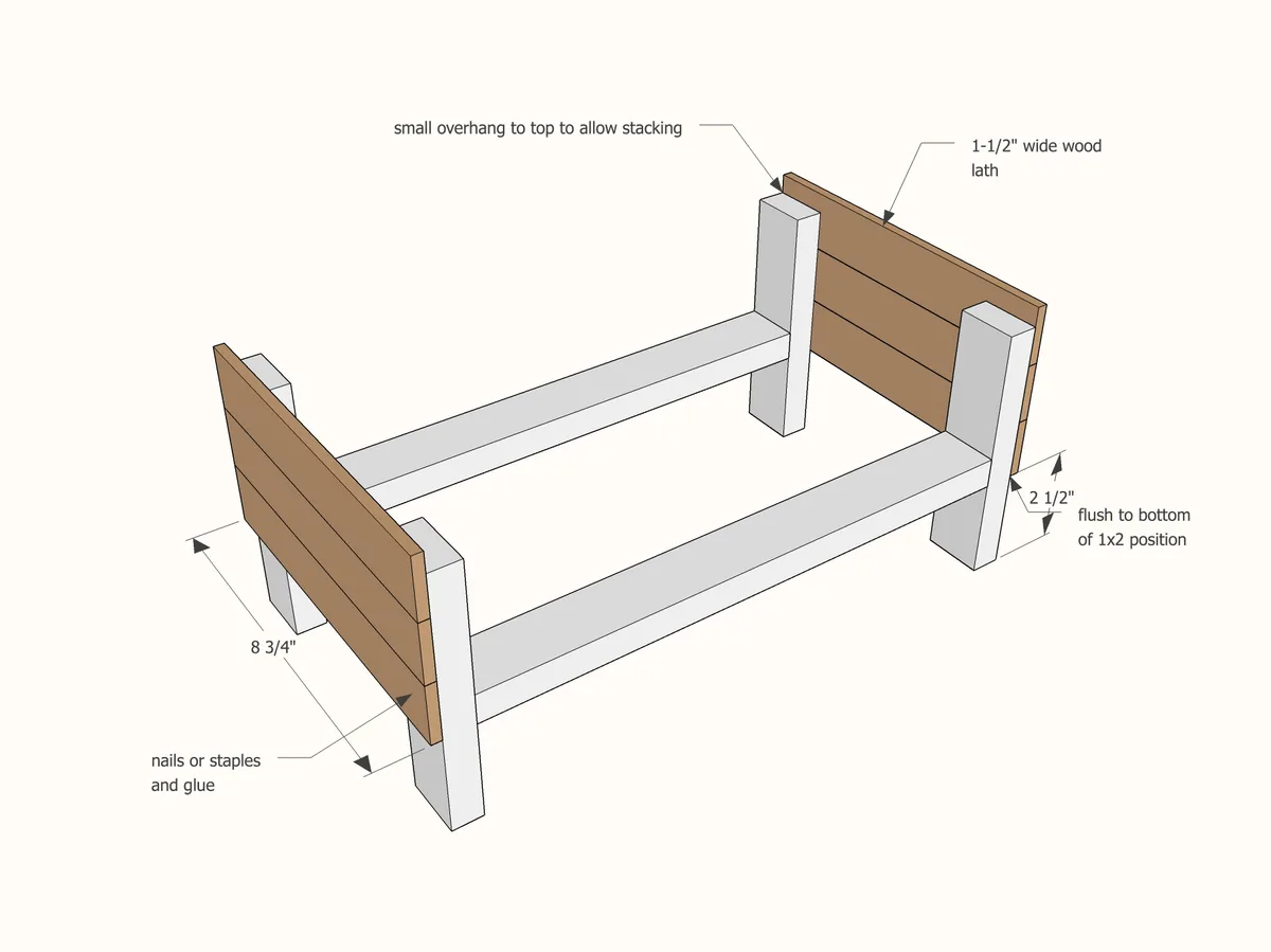Stackable Fruit & Vegetable Storage Crates, step 2