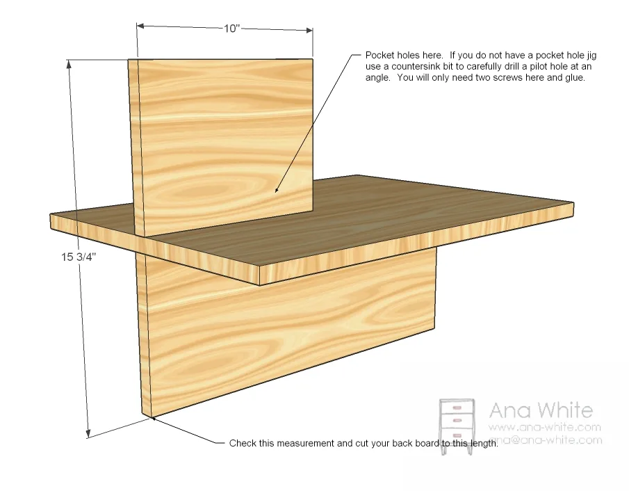Step Up Side Table, step 2