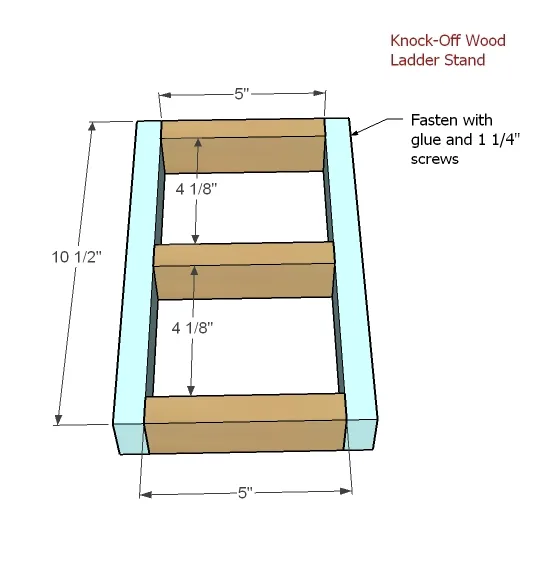 Super Easy but a Little Tricky Ladder Table, step 1