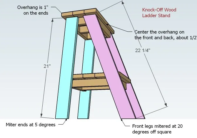 Super Easy but a Little Tricky Ladder Table, step 5